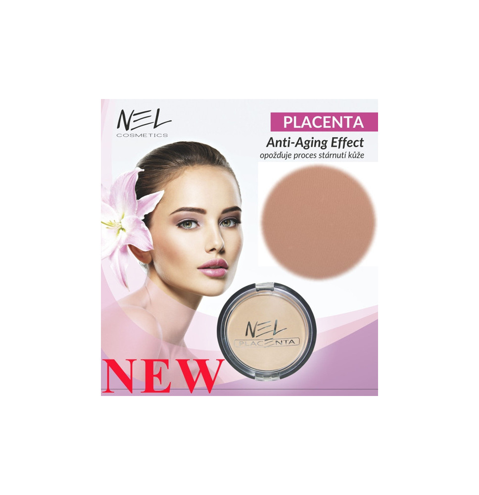 KPPL5 -Compact powder NEL no. 5 with placenta for oily and combination skin 12 g