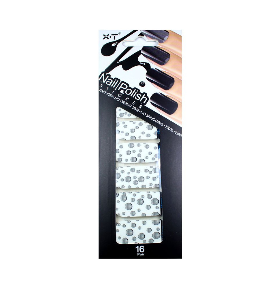 NP2 - Nail stickers with polish effect 16 pcs