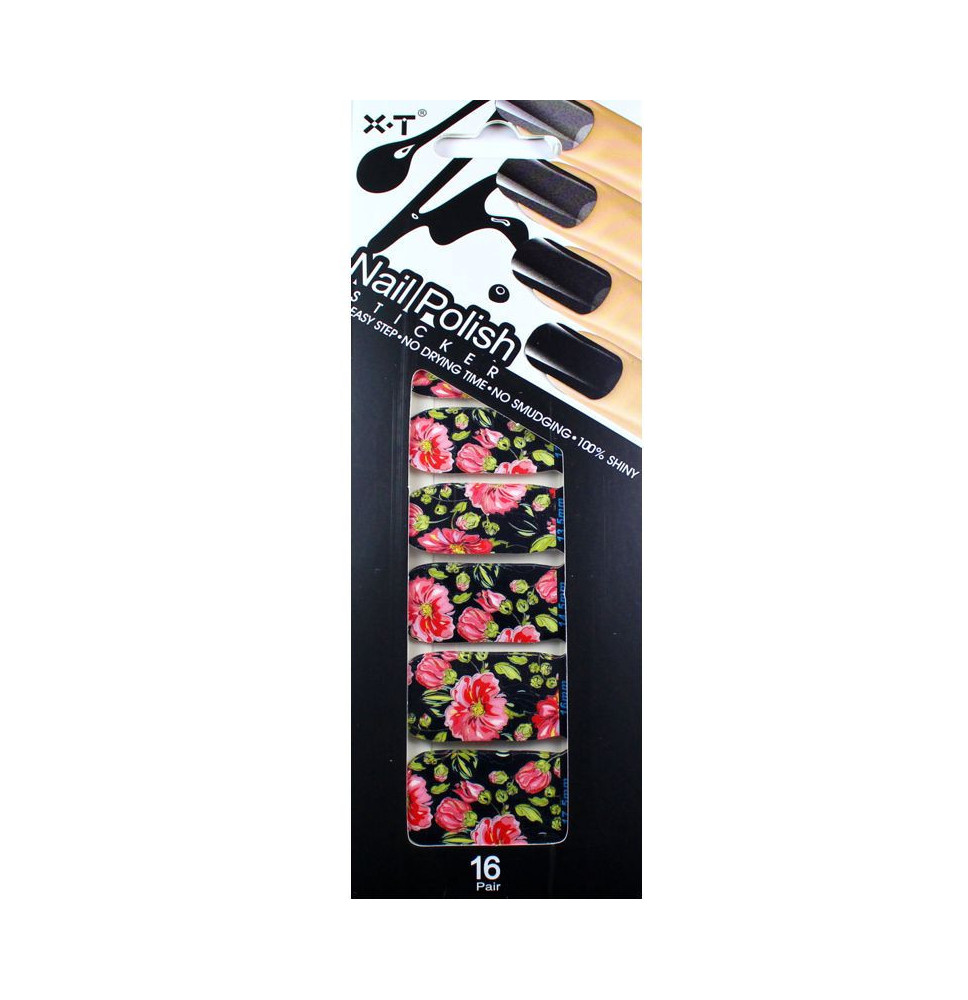 NP14 - Nail stickers with varnish effect 16 pcs