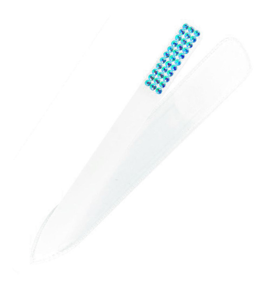 PSF - Üveg körömreszelő, kétoldalas, színes, 14 cm