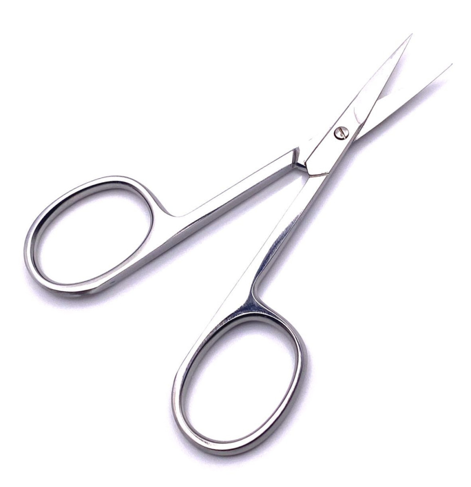 RC604 - Nożyczki do paznokci do manicure, zakrzywione, 9,5 cm