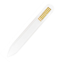 PSF - Üveg körömreszelő, kétoldalas, színes, 14 cm