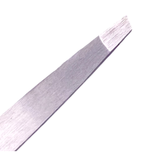 Stainless steel slanted tweezers 12 cm | divinecosmetics.eu