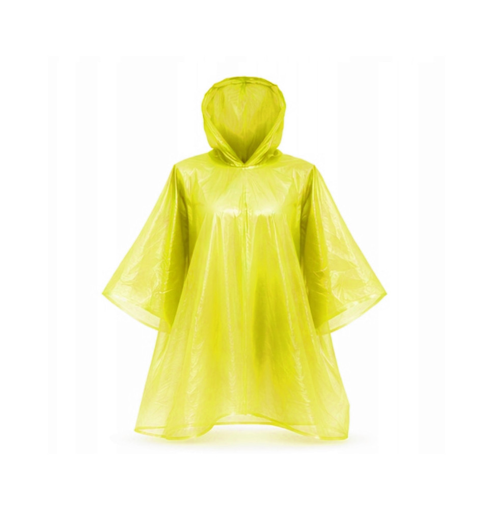 Disposable unisex raincoat in the shape of a poncho I Divinecosmetics.
